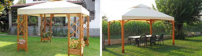 Strutture da giardino in legno - gazebo Strutture da giardino in legno - gazebo