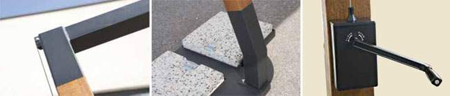 Ombrellone modello Braccio in legno Ombrellone modello Braccio in legno